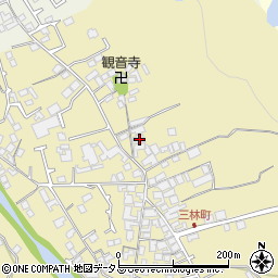大阪府和泉市三林町180周辺の地図
