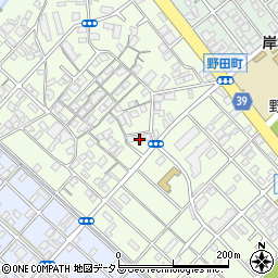 大阪府岸和田市上町26-10周辺の地図