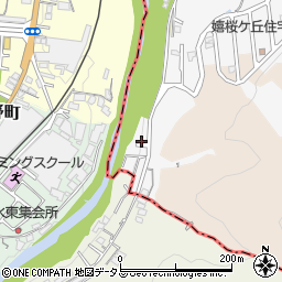 大阪府富田林市嬉641-7周辺の地図