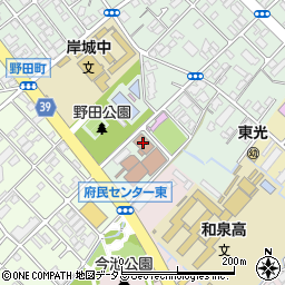 大阪府岸和田保健所　地域保健課感染症チーム周辺の地図