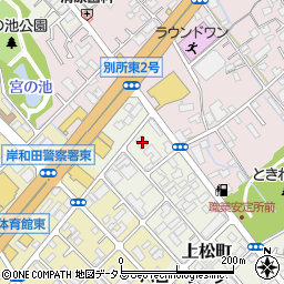 大阪府岸和田市下松町5054周辺の地図