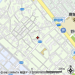 大阪府岸和田市上町26-6周辺の地図