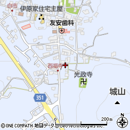 広島県東広島市高屋町白市961周辺の地図