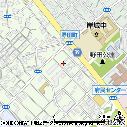 大阪府岸和田市上町35-23周辺の地図