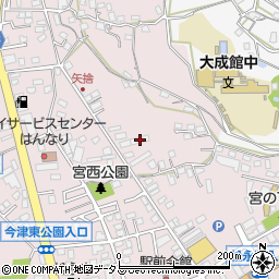福山大学山陽寮周辺の地図