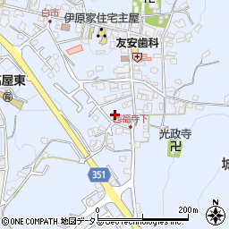 広島県東広島市高屋町白市743周辺の地図