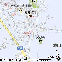 広島県東広島市高屋町白市964周辺の地図