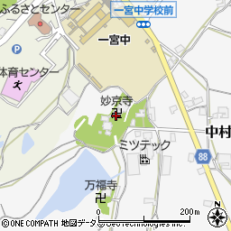 妙京寺周辺の地図