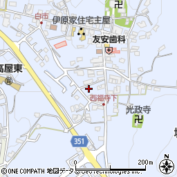 広島県東広島市高屋町白市736周辺の地図