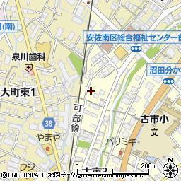 米澤メゾネット　Ｄ棟南周辺の地図