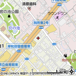 大阪府岸和田市下松町5041周辺の地図
