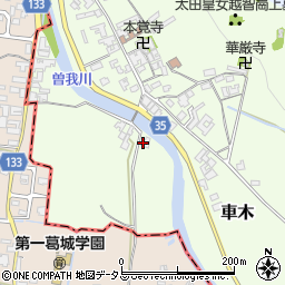 奈良県高市郡高取町車木434-2周辺の地図