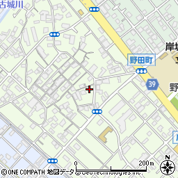 大阪府岸和田市上町26-3周辺の地図