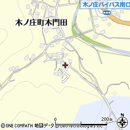 広島県尾道市木ノ庄町木門田159-1周辺の地図