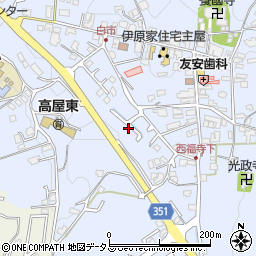 広島県東広島市高屋町白市689周辺の地図