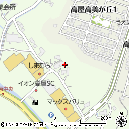 広島県東広島市高屋町杵原1710周辺の地図