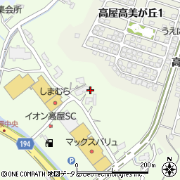 広島県東広島市高屋町杵原1710周辺の地図