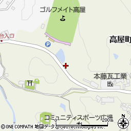 広島県東広島市高屋町高屋東2095周辺の地図