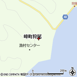 長崎県対馬市峰町狩尾周辺の地図