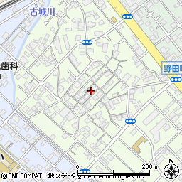 大阪府岸和田市上町19-7周辺の地図