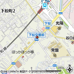 岸和田警察署下松交番周辺の地図