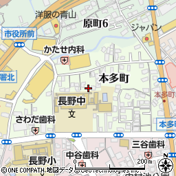 大阪府河内長野市本多町周辺の地図