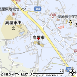 広島県東広島市高屋町白市628周辺の地図
