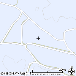 山口県萩市高佐下下領周辺の地図