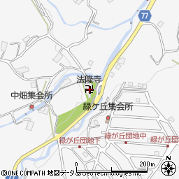 法隆寺周辺の地図