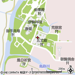 神楽殿周辺の地図