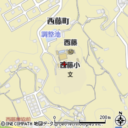 尾道市立西藤小学校周辺の地図