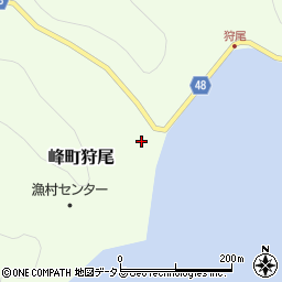 長崎県対馬市峰町狩尾174周辺の地図