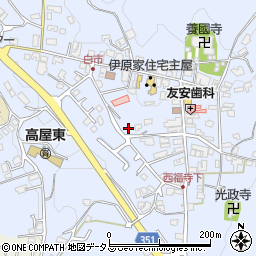 広島県東広島市高屋町白市727-4周辺の地図