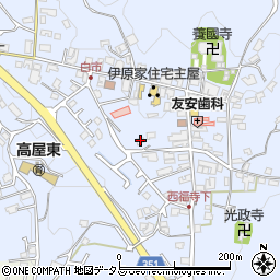 広島県東広島市高屋町白市729周辺の地図