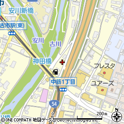 マクドナルド祇園新道店周辺の地図
