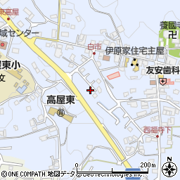 広島県東広島市高屋町白市725周辺の地図