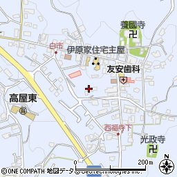 広島県東広島市高屋町白市727周辺の地図