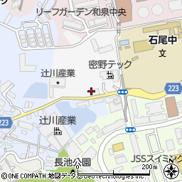 大阪府和泉市万町1365-1周辺の地図