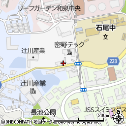 大阪府和泉市万町1367周辺の地図