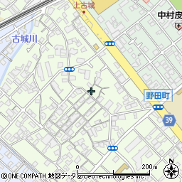 大阪府岸和田市上町21-14周辺の地図