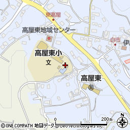 広島県東広島市高屋町白市599周辺の地図