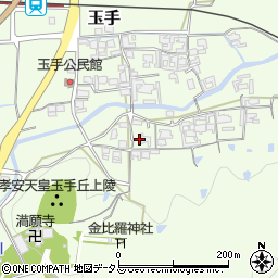 奈良県御所市玉手486周辺の地図