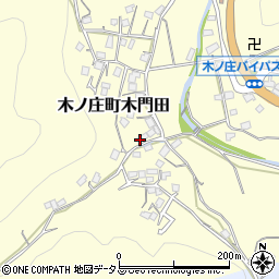 広島県尾道市木ノ庄町木門田242周辺の地図