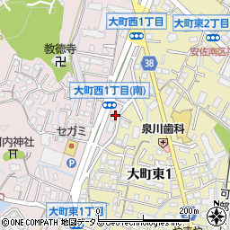 大阪王将 広島大町店周辺の地図