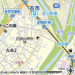 日本キリスト教団　広島古市教会周辺の地図