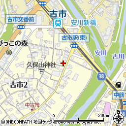 日本キリスト教団　広島古市教会周辺の地図