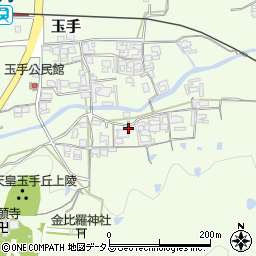 奈良県御所市玉手周辺の地図