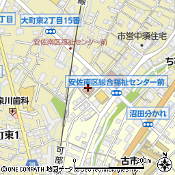 広島市役所　古市公民館周辺の地図