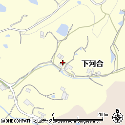 兵庫県淡路市下河合周辺の地図
