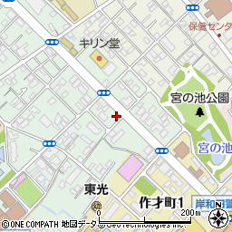 岸和田のだくま保育園周辺の地図